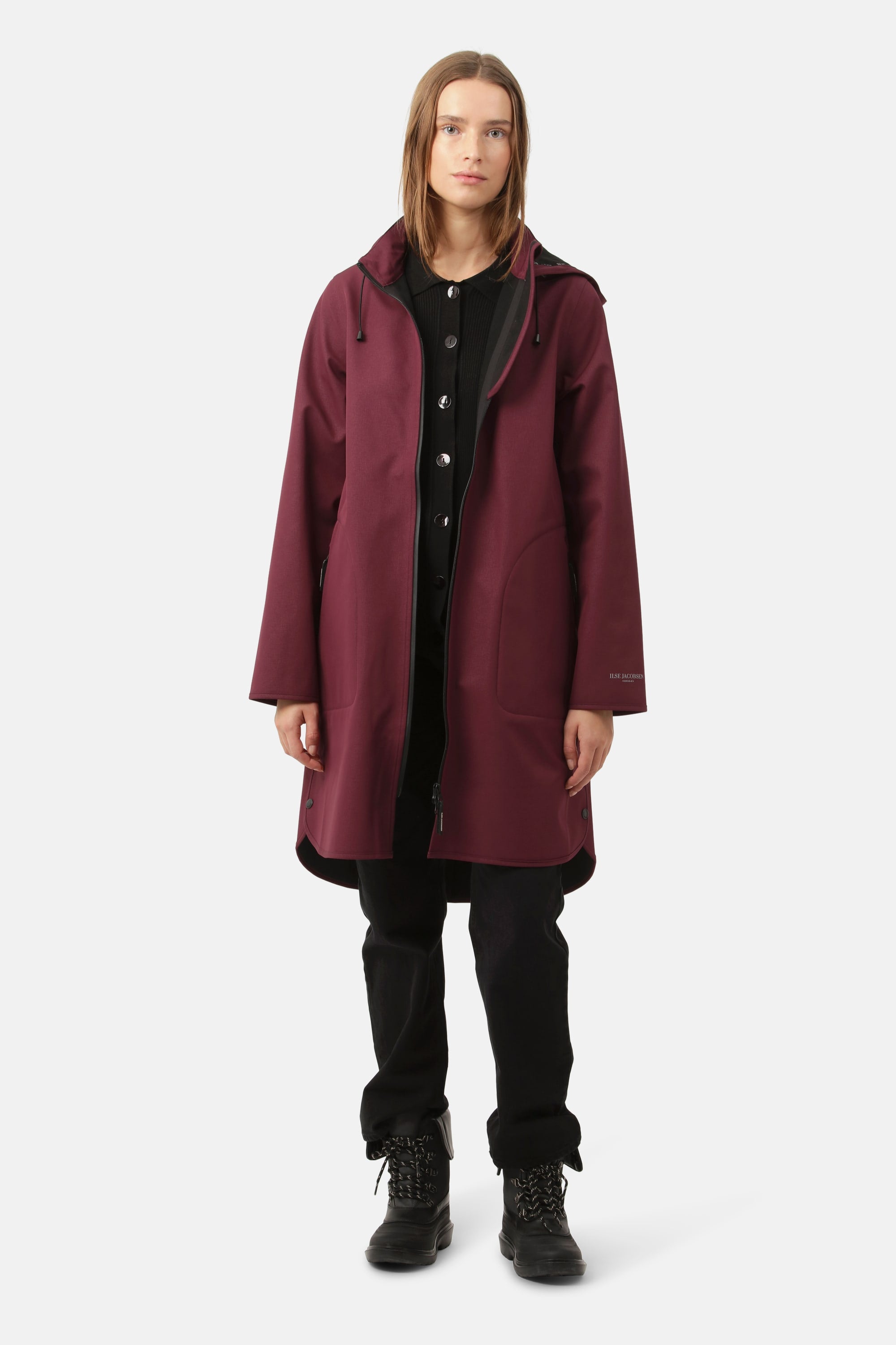 Softshell Regenmantel A-Linie - Maroon Banner